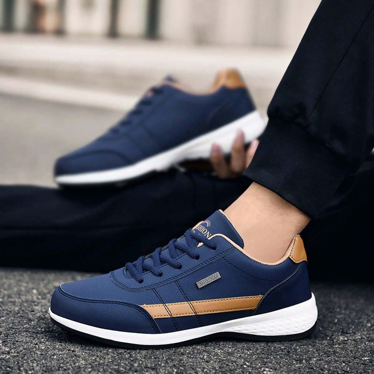 Men'S Fashionable Breathable Sneakers With Comfortable Soft Sole, Versatile Sports Shoes