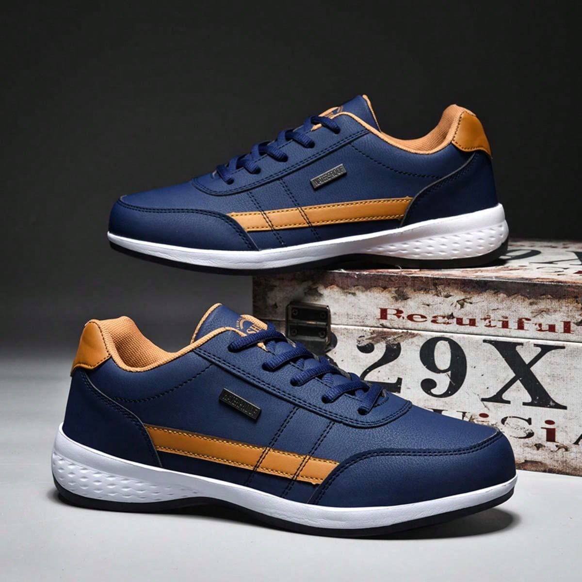 Men'S Fashionable Breathable Sneakers With Comfortable Soft Sole, Versatile Sports Shoes