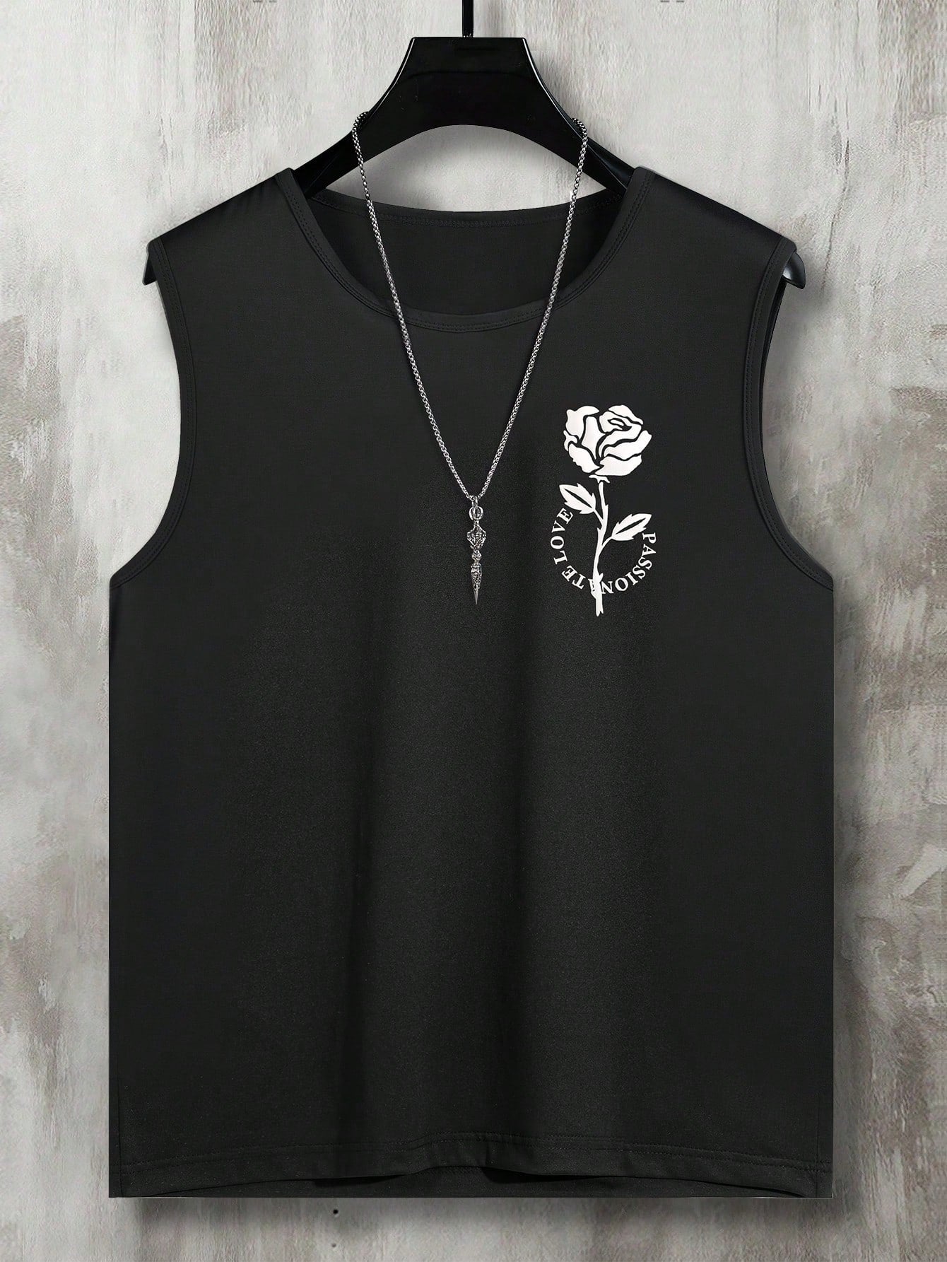 Manfinity Homme Men's Rose Printed Vest Top