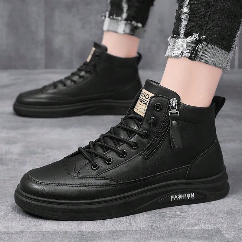 Men'S Boots British Style Casual High-Top Sneakers Trendy And Fashionable Ankle Boots Winter New Arrival