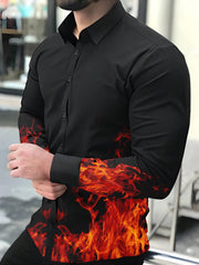 Manfinity LEGND Men'S Flame Printed Shirt