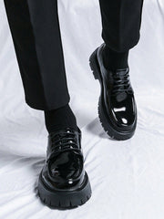 Men'S Vintage Formal Leather Shoes With British Style