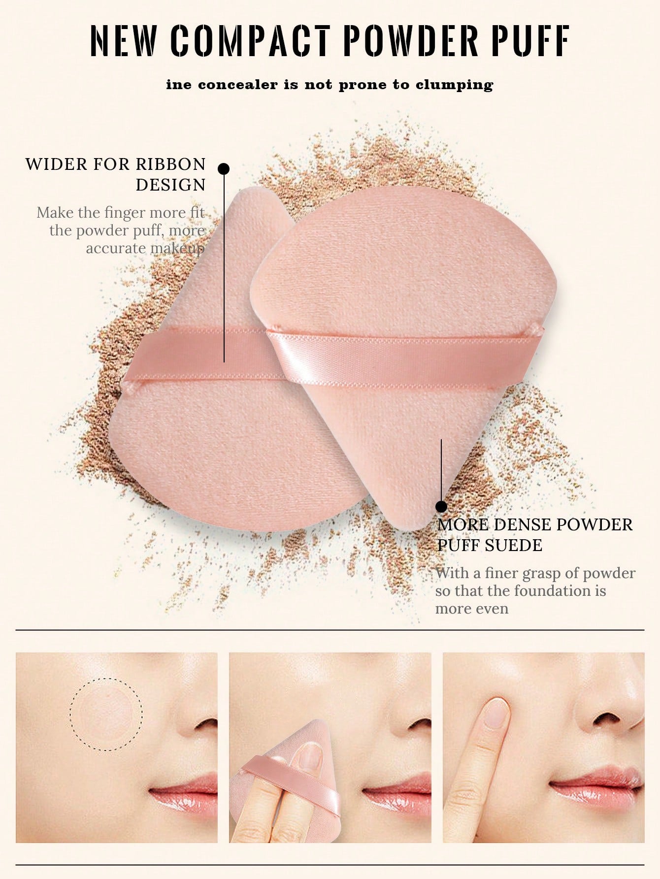 1pcs Storage Bucket+7PCS Makeup Sponge+9PCS Makeup Puff Set Soft Triangle Powder Mineral Puff For Face Makeup,Suitable For Cream & Powder Concealer, Loose Powder Makeup Applicator