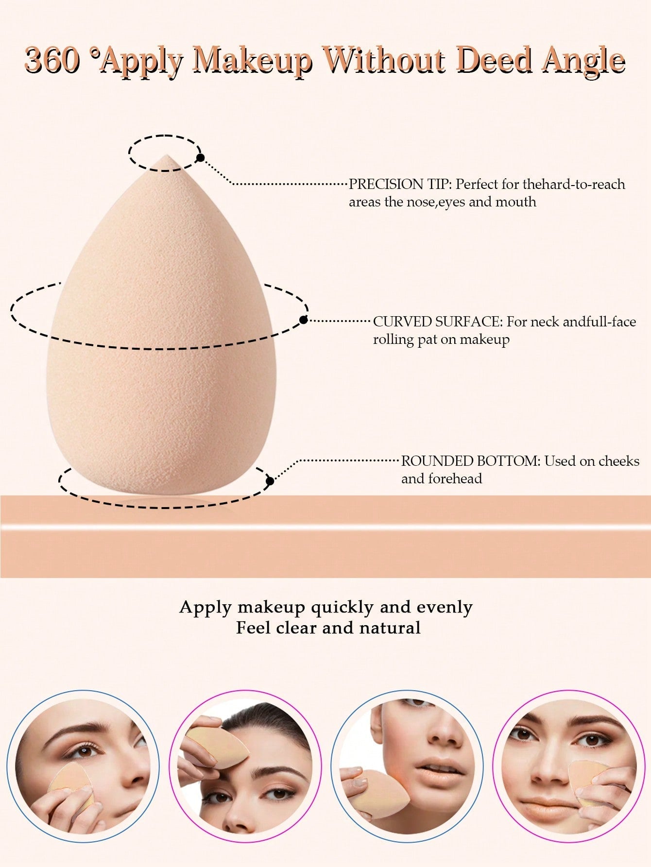 1pcs Storage Bucket+7PCS Makeup Sponge+9PCS Makeup Puff Set Soft Triangle Powder Mineral Puff For Face Makeup,Suitable For Cream & Powder Concealer, Loose Powder Makeup Applicator