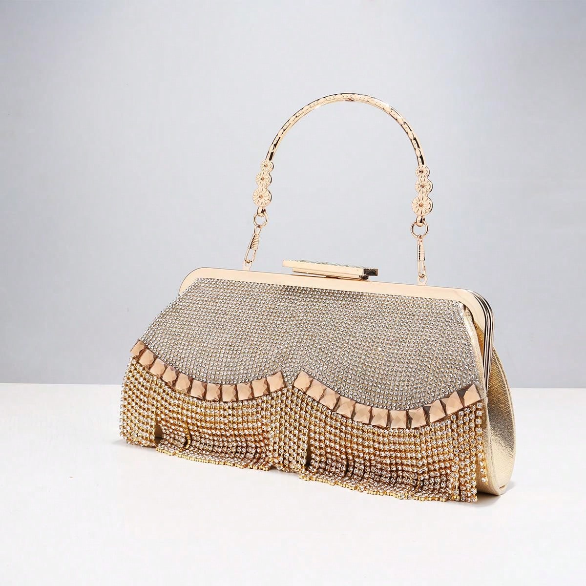 Women Banquet Handbags 2022 New Diamond-Studded Tassel Evening Bags Femme Wedding Purse Dress Beaded Party Clutch