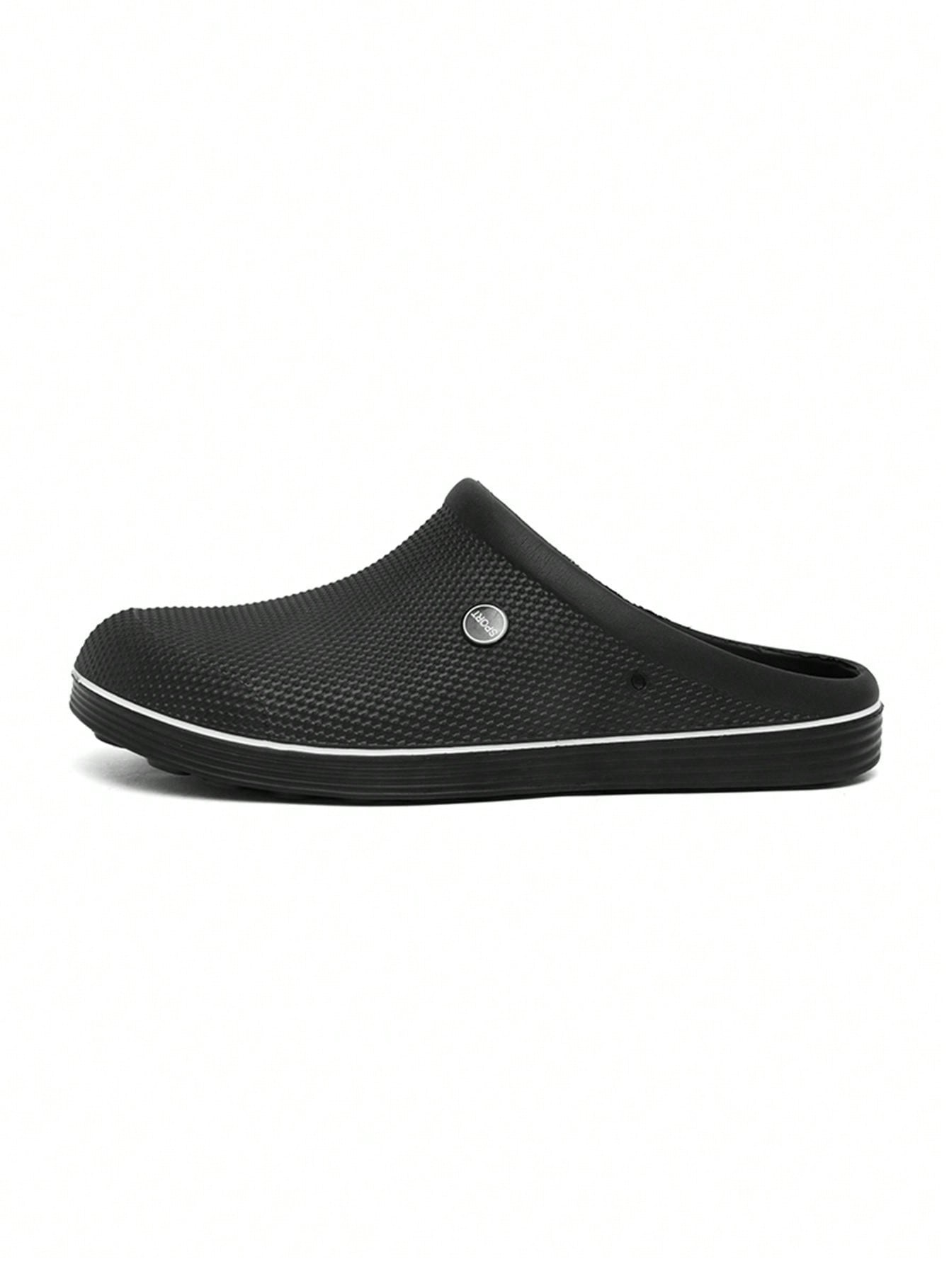 Men'S Simple Casual Flat Clogs With Closed Toe