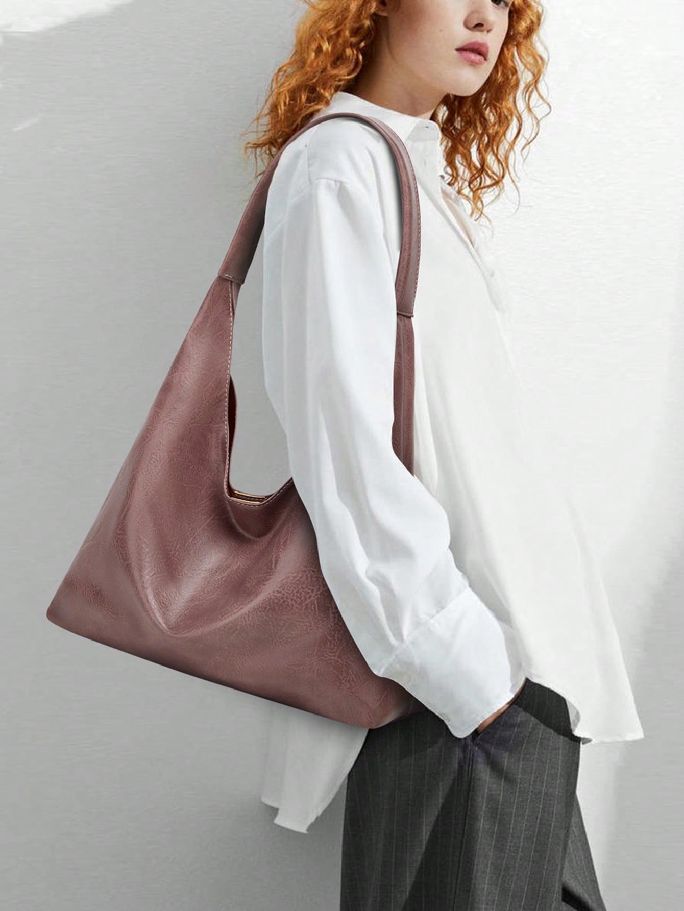 New Arrival Tote Bag Women'S Shoulder Bag Handbag Vintage Large Capacity Tote Bag Simple Design