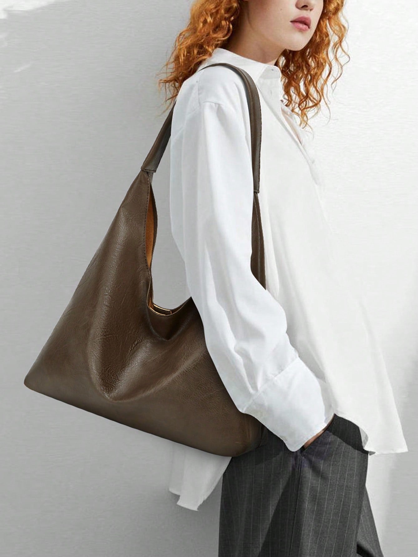 New Arrival Tote Bag Women'S Shoulder Bag Handbag Vintage Large Capacity Tote Bag Simple Design