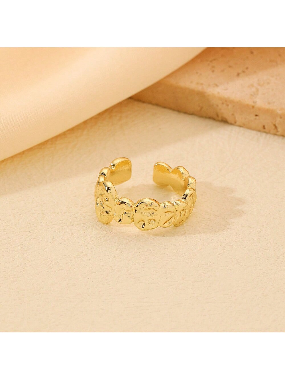 1pc Water Drop Shaped Ring Wrap Ring, Simple And Versatile Women'S Open Ring