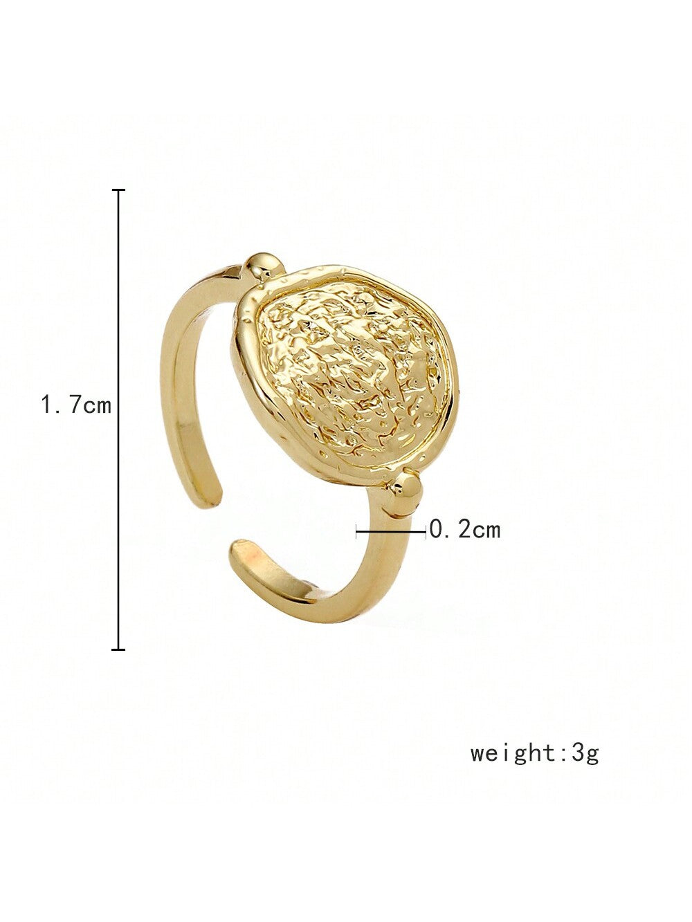 1pc Water Drop Shaped Ring Wrap Ring, Simple And Versatile Women'S Open Ring