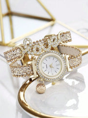 1pc Women'S Personalized Fashion Quartz Watch + Jewelry Set