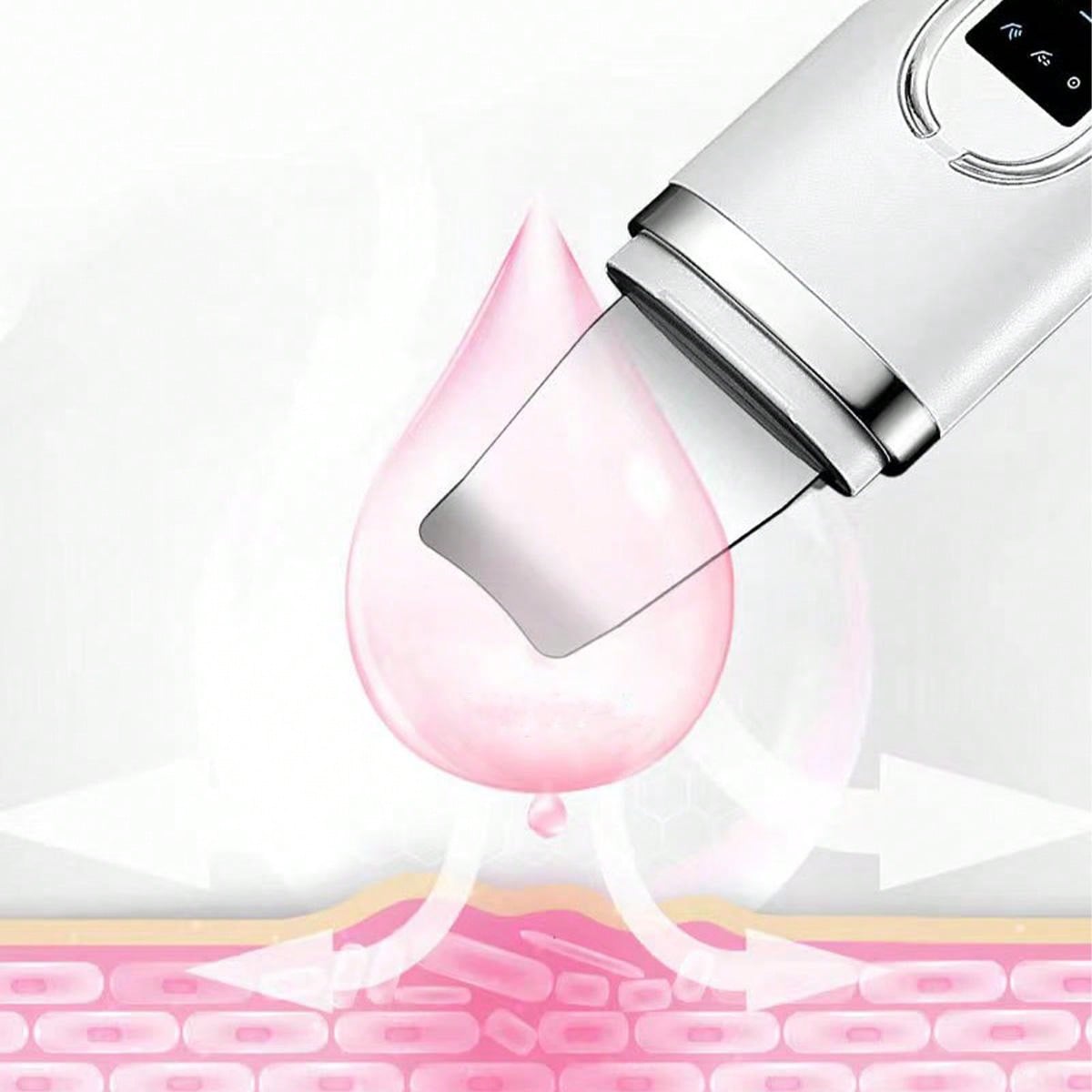 Beauty Skin Scrubber, Ultrasonic Peeling Machine, Rechargeable Blackhead & Pore Cleansing Device For Home Use