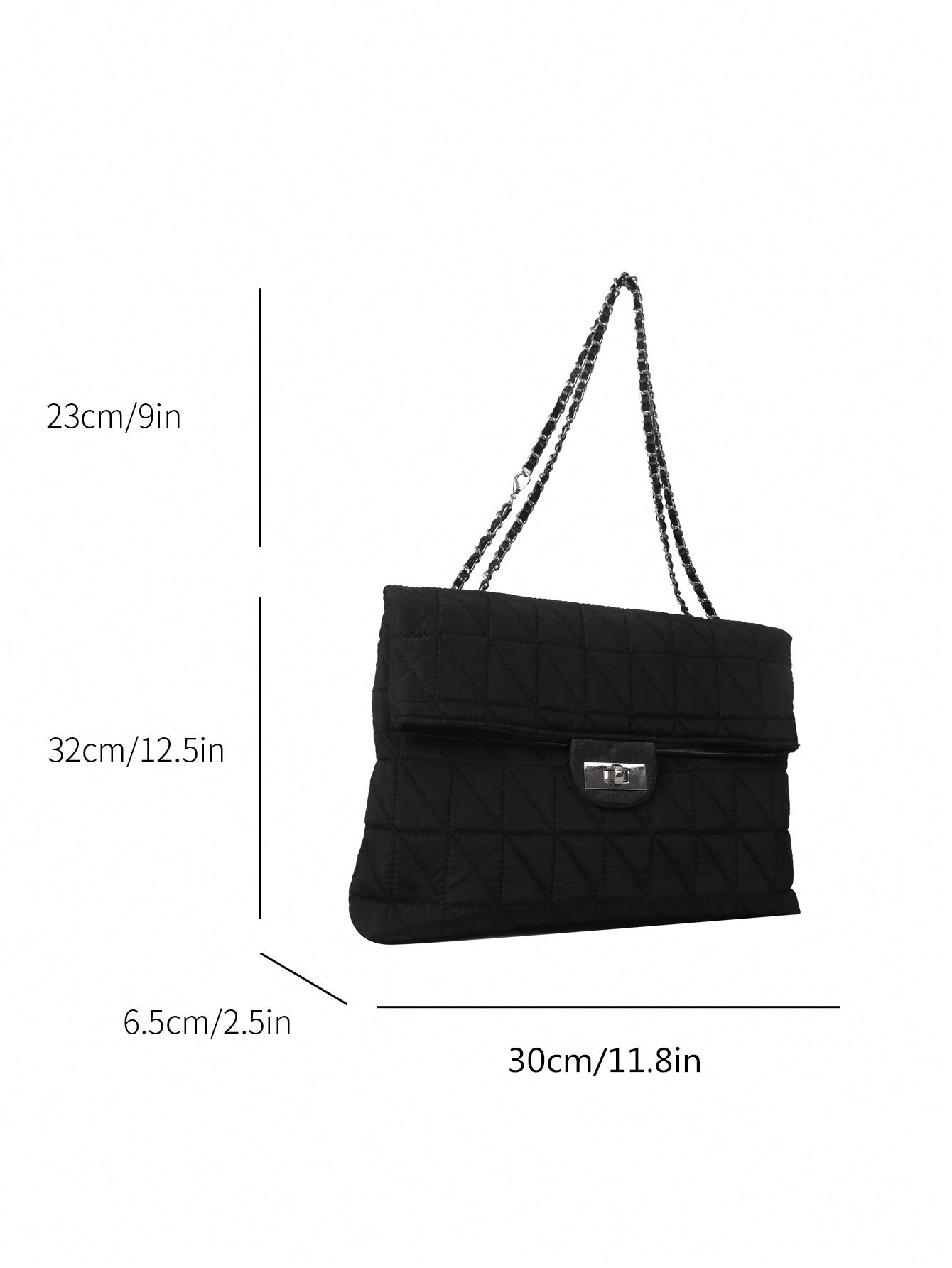 Women's Solid Color Embroidered Thread Fashion Tote Bag