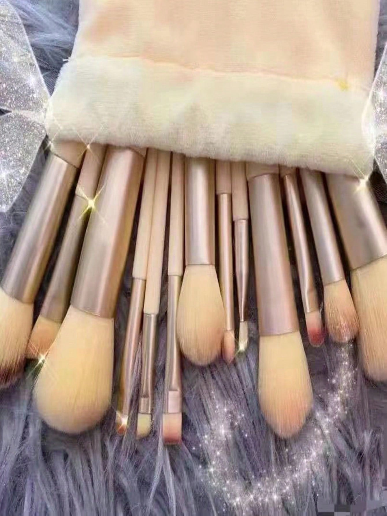 13pcs Violet Makeup Brush Set And Storage Bag Brush Bristles Soft 13 Blush Eyeshadow Concealer Foundation Loose Powder Highlighter Brush Eyebrow Brush Lip Brush Concealer Brush Beginner Makeup Kit Perfect Gift For Valentine'S Day