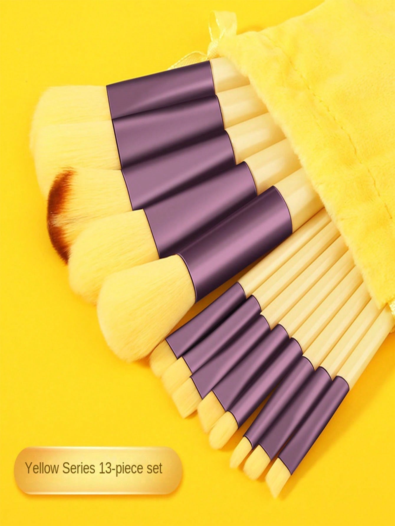 13pcs Violet Makeup Brush Set And Storage Bag Brush Bristles Soft 13 Blush Eyeshadow Concealer Foundation Loose Powder Highlighter Brush Eyebrow Brush Lip Brush Concealer Brush Beginner Makeup Kit Perfect Gift For Valentine'S Day