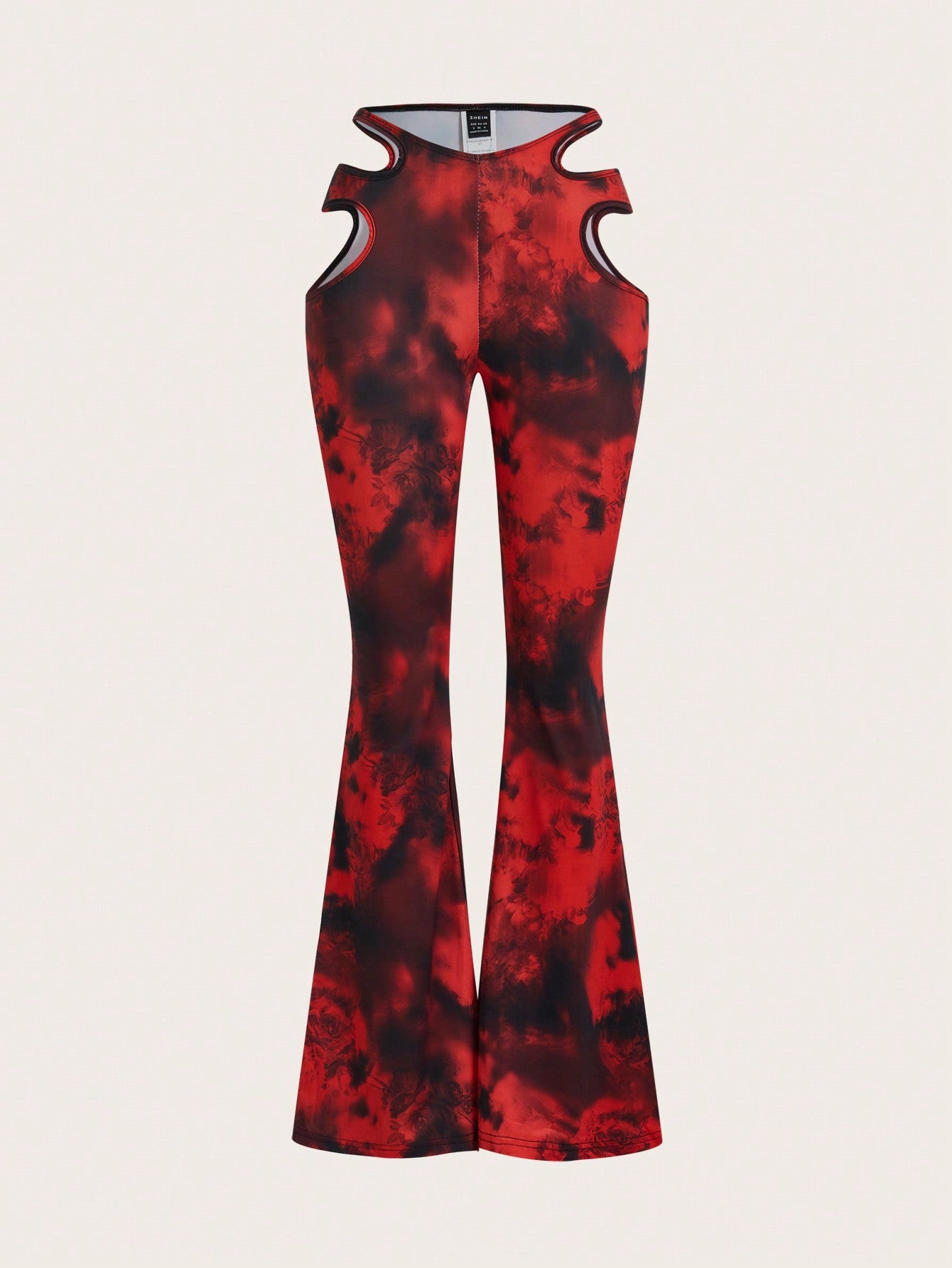 ICON Tie-Dye Hollow Out Flare Pants