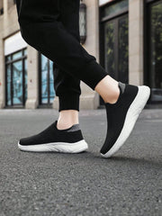 Men's Breathable Slip-On Casual Socks Shoes With Mesh