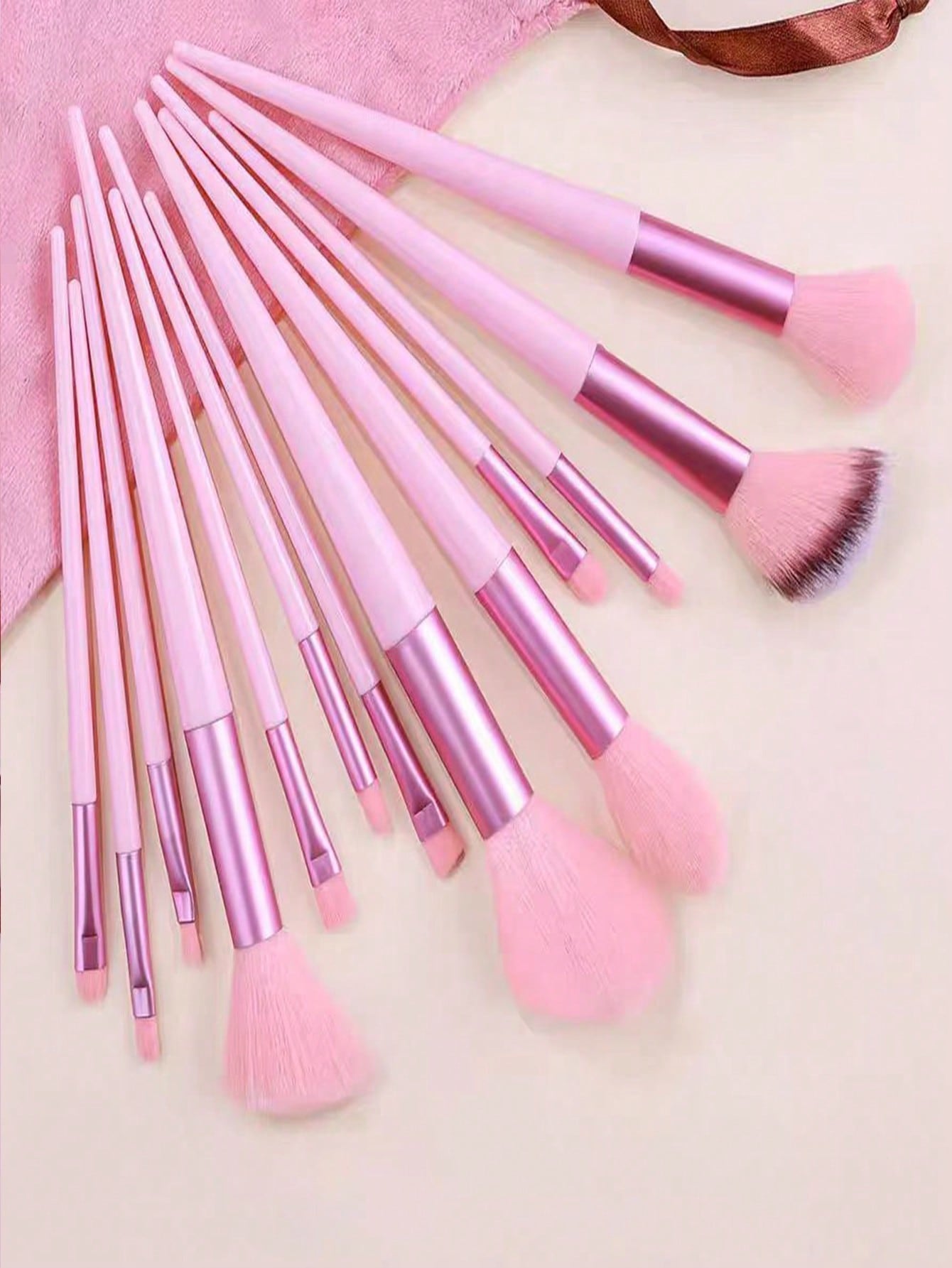 13pcs Violet Makeup Brush Set And Storage Bag Brush Bristles Soft 13 Blush Eyeshadow Concealer Foundation Loose Powder Highlighter Brush Eyebrow Brush Lip Brush Concealer Brush Beginner Makeup Kit Perfect Gift For Valentine'S Day