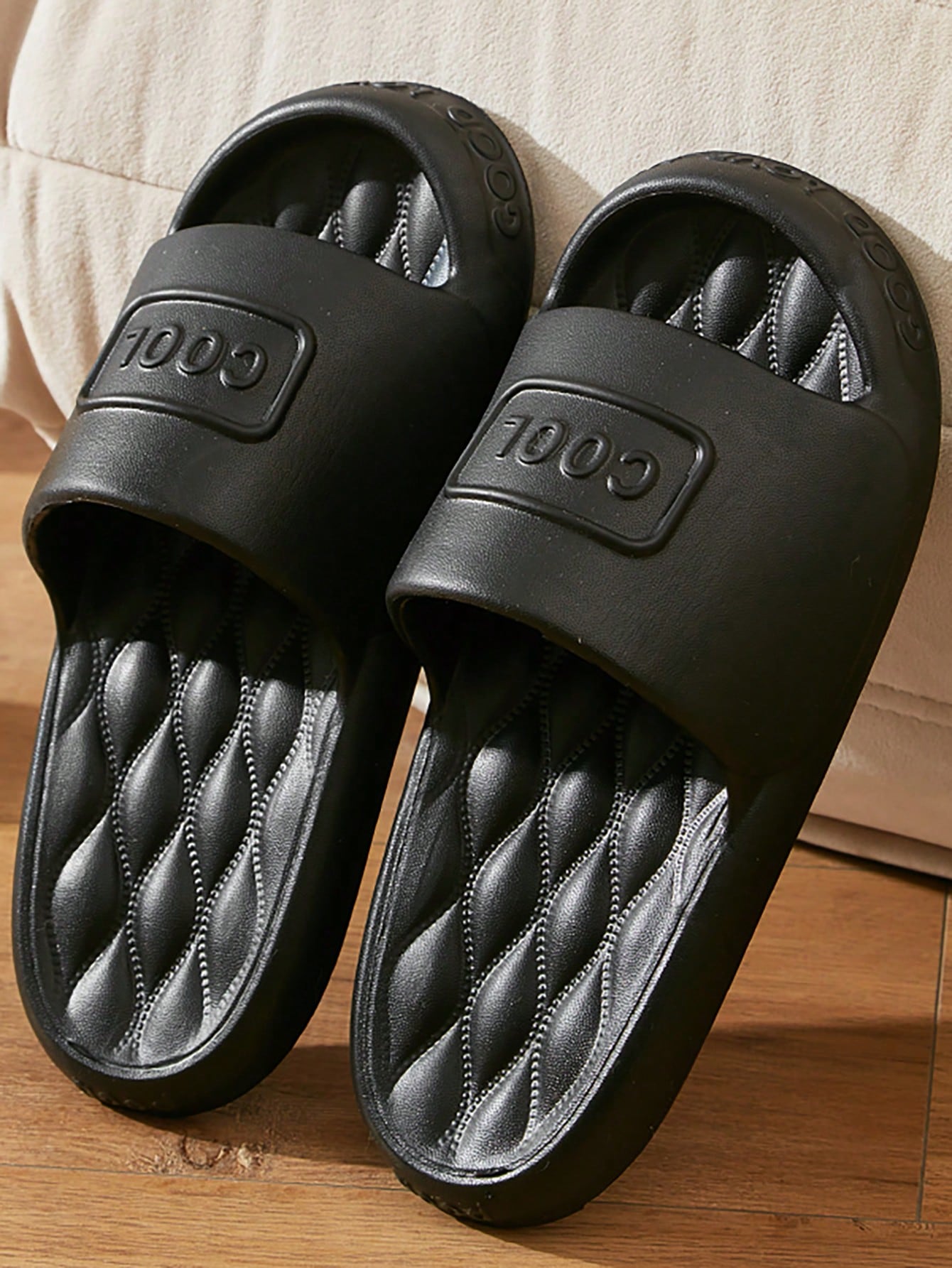 Men's Slip-Resistant Slippers For Indoor, Bathroom, Shower With Thick Sole, Kids Also Available