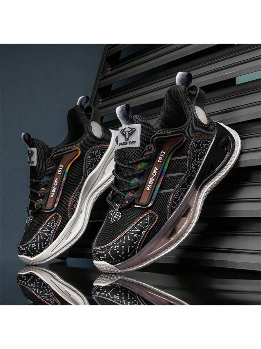 Men's Sports Casual Shoes, Breathable Deodorant Height Increasing Stylish Running Sneakers