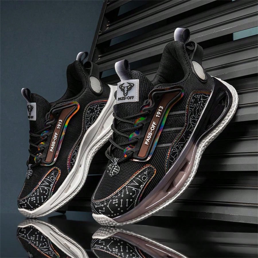 Men's Sports Casual Shoes, Breathable Deodorant Height Increasing Stylish Running Sneakers