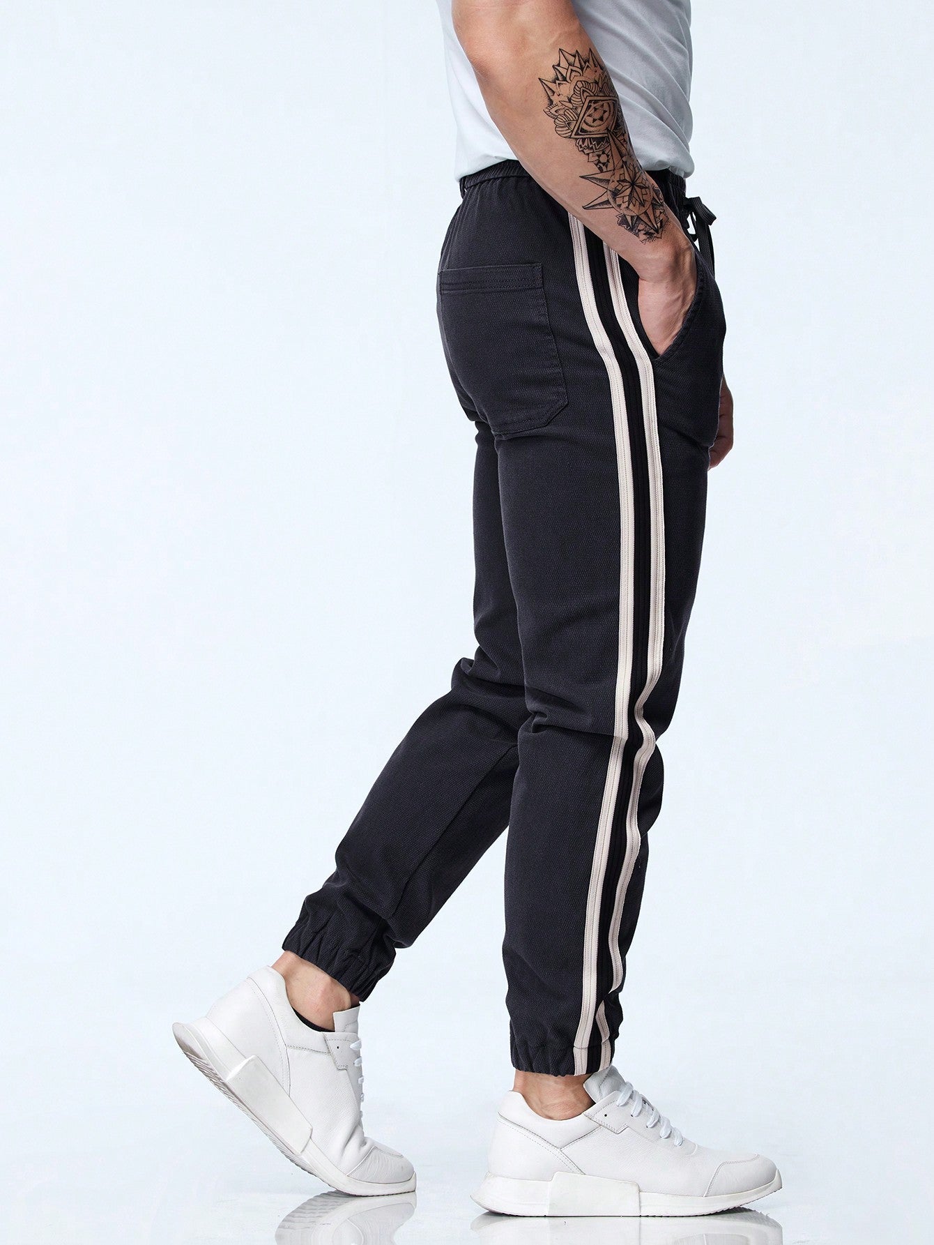 Men's Tight Fit Joggers With Elastic Cuffs