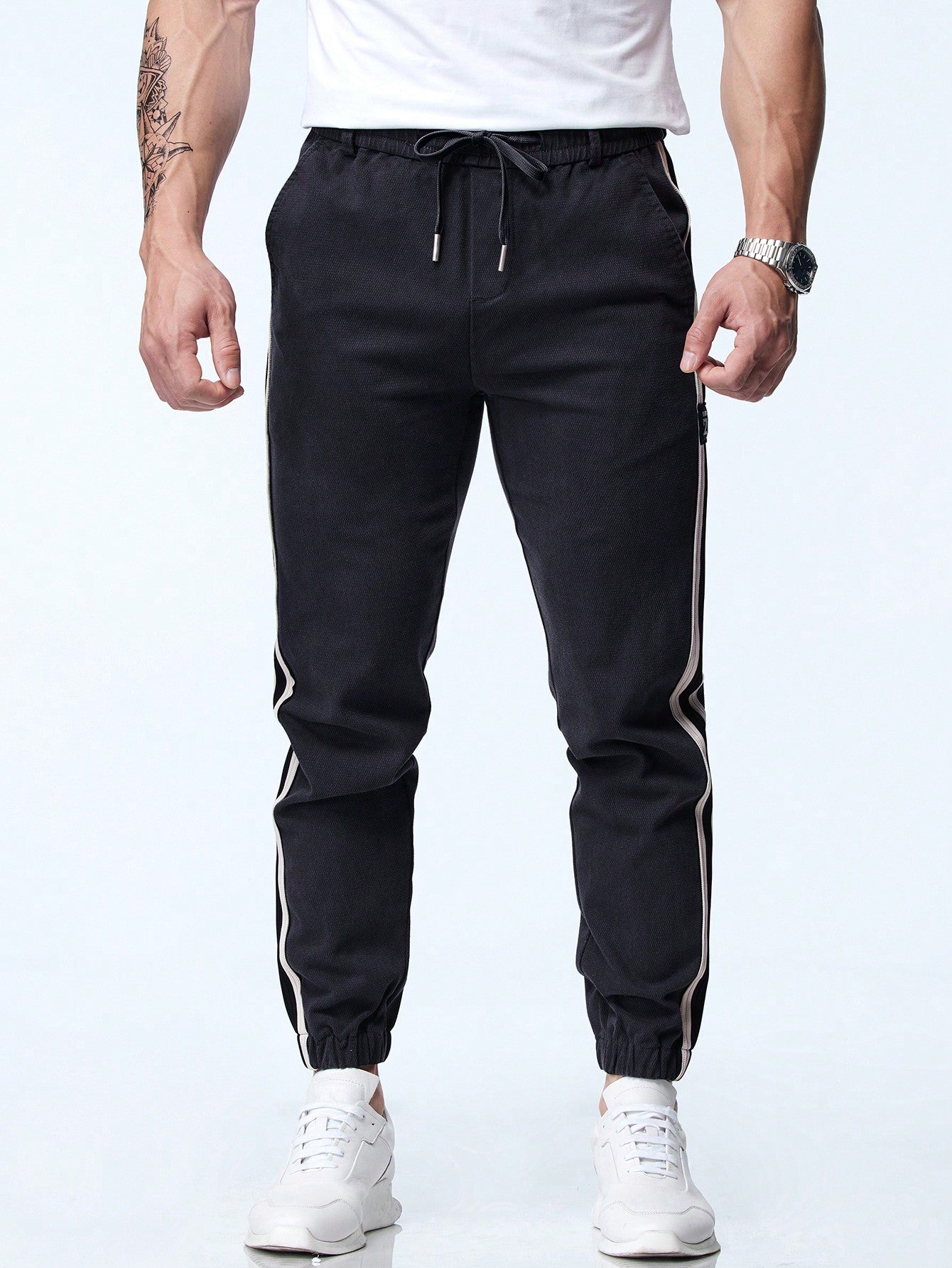 Men's Tight Fit Joggers With Elastic Cuffs