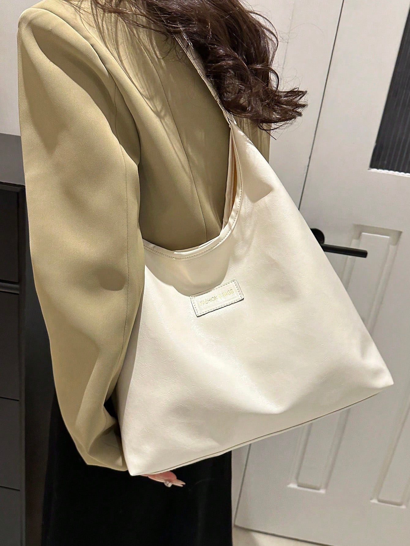 Minimalist Hobo Bag Medium Pu For Teen Girls Women College Students,Rookies & White-collar Workers Perfect for Office,Work ,Business,Commute Best Work Bag for Women