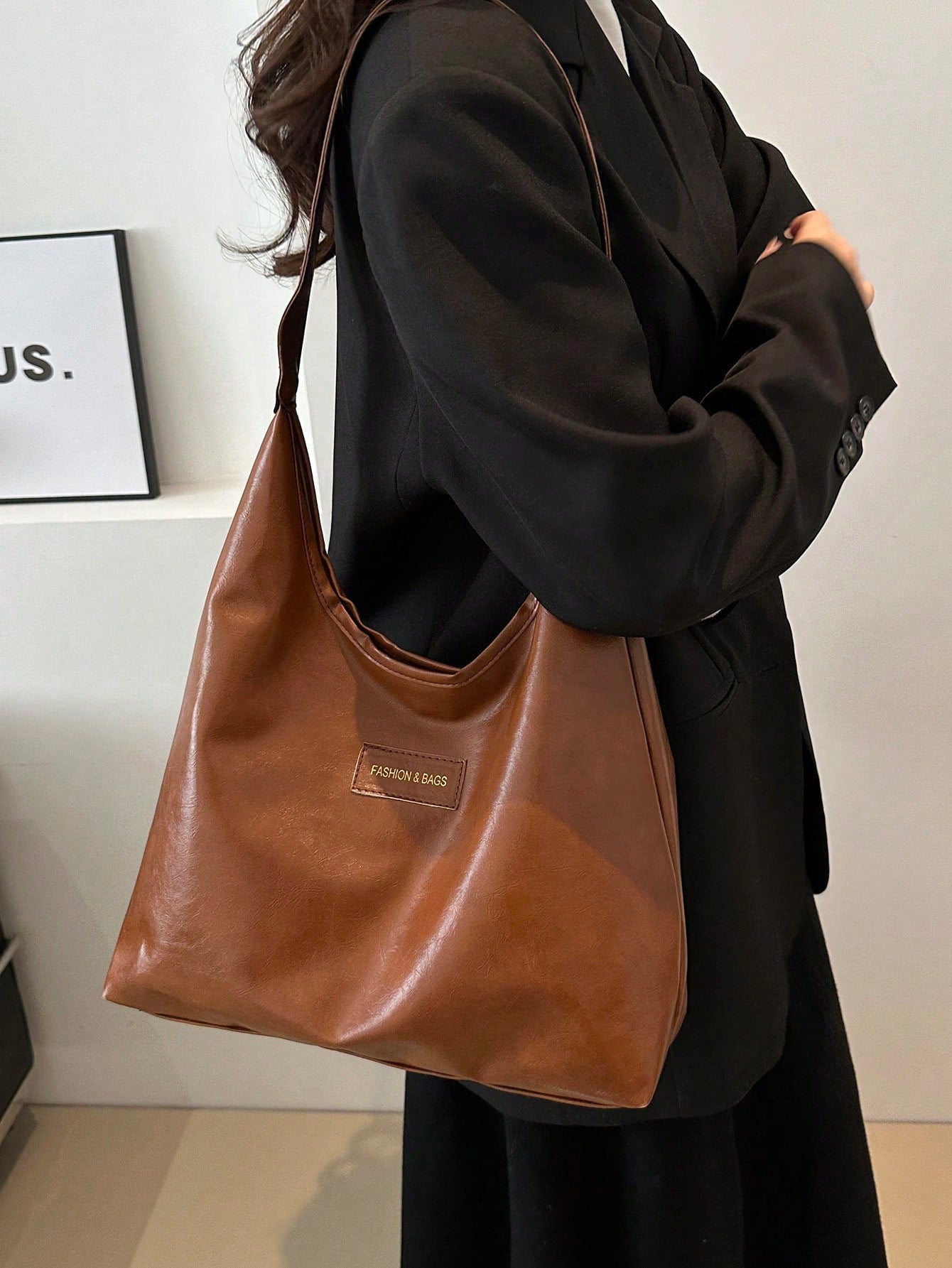 Minimalist Hobo Bag Medium Pu For Teen Girls Women College Students,Rookies & White-collar Workers Perfect for Office,Work ,Business,Commute Best Work Bag for Women