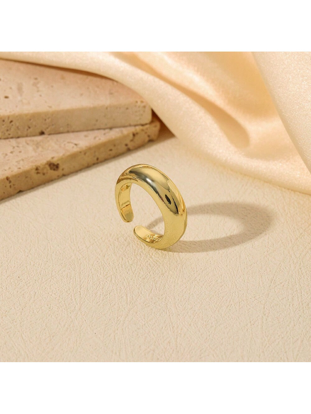 1pc Water Drop Shaped Ring Wrap Ring, Simple And Versatile Women'S Open Ring