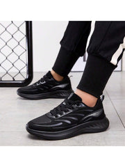 Men's Fashionable Waterproof Sneakers For Sports And Leisure Activities With Thick, Anti-Slip, Lightweight Sole And Durable Leather Surface