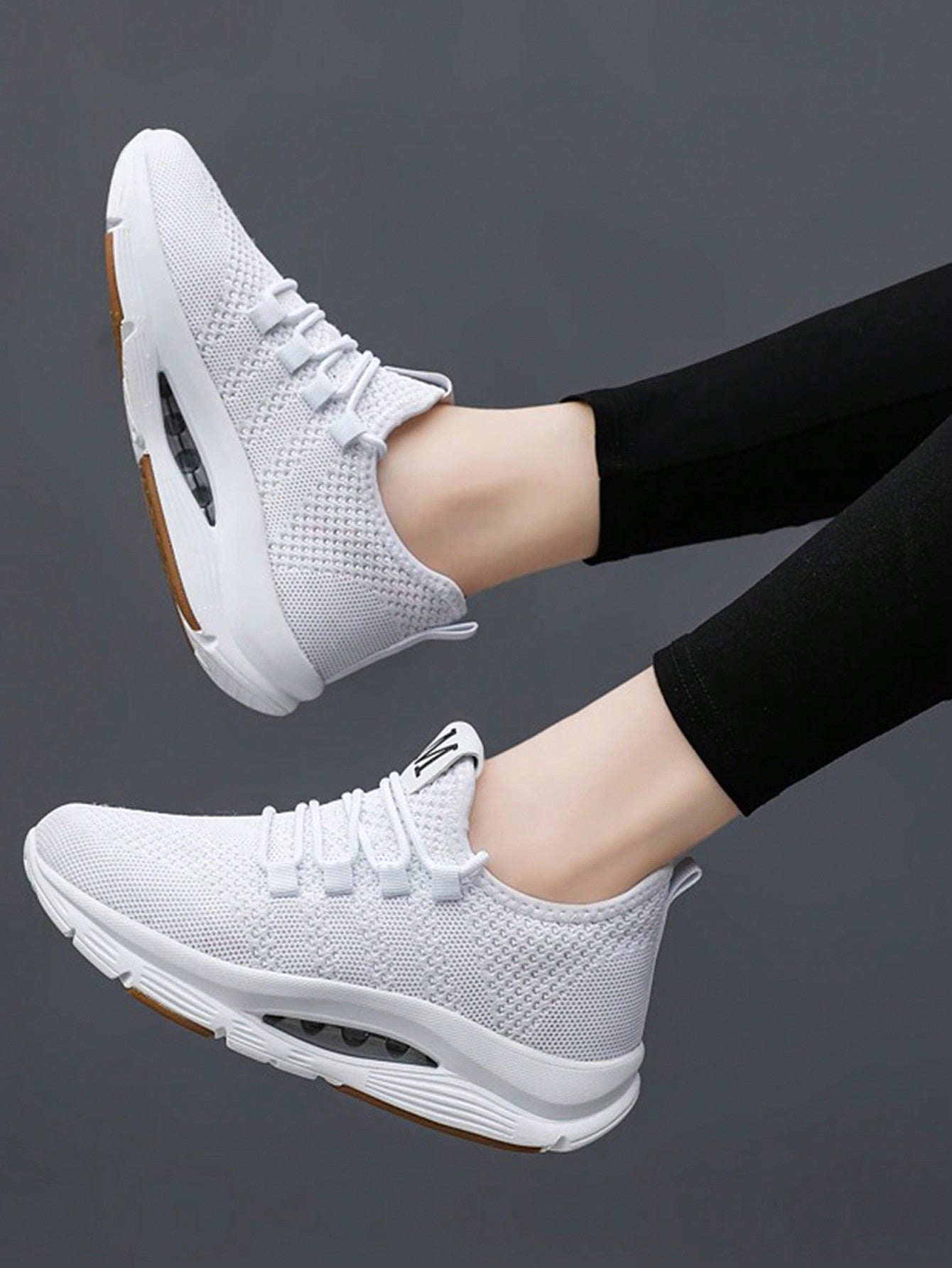 Women's Breathable Mesh Sneakers, Casual Lace Up Outdoor Shoes, Comfortable Low Top Shoes