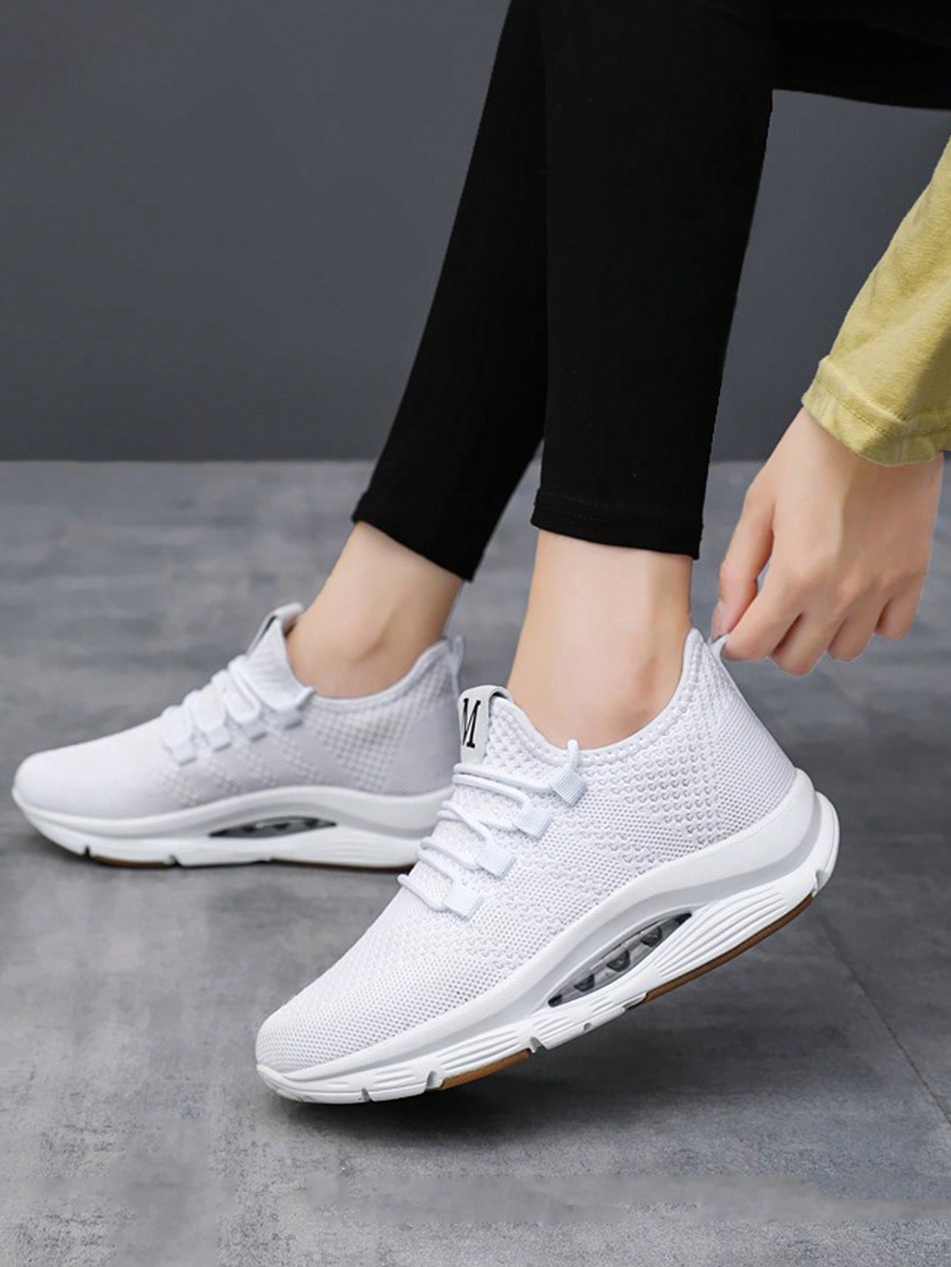 Women's Breathable Mesh Sneakers, Casual Lace Up Outdoor Shoes, Comfortable Low Top Shoes