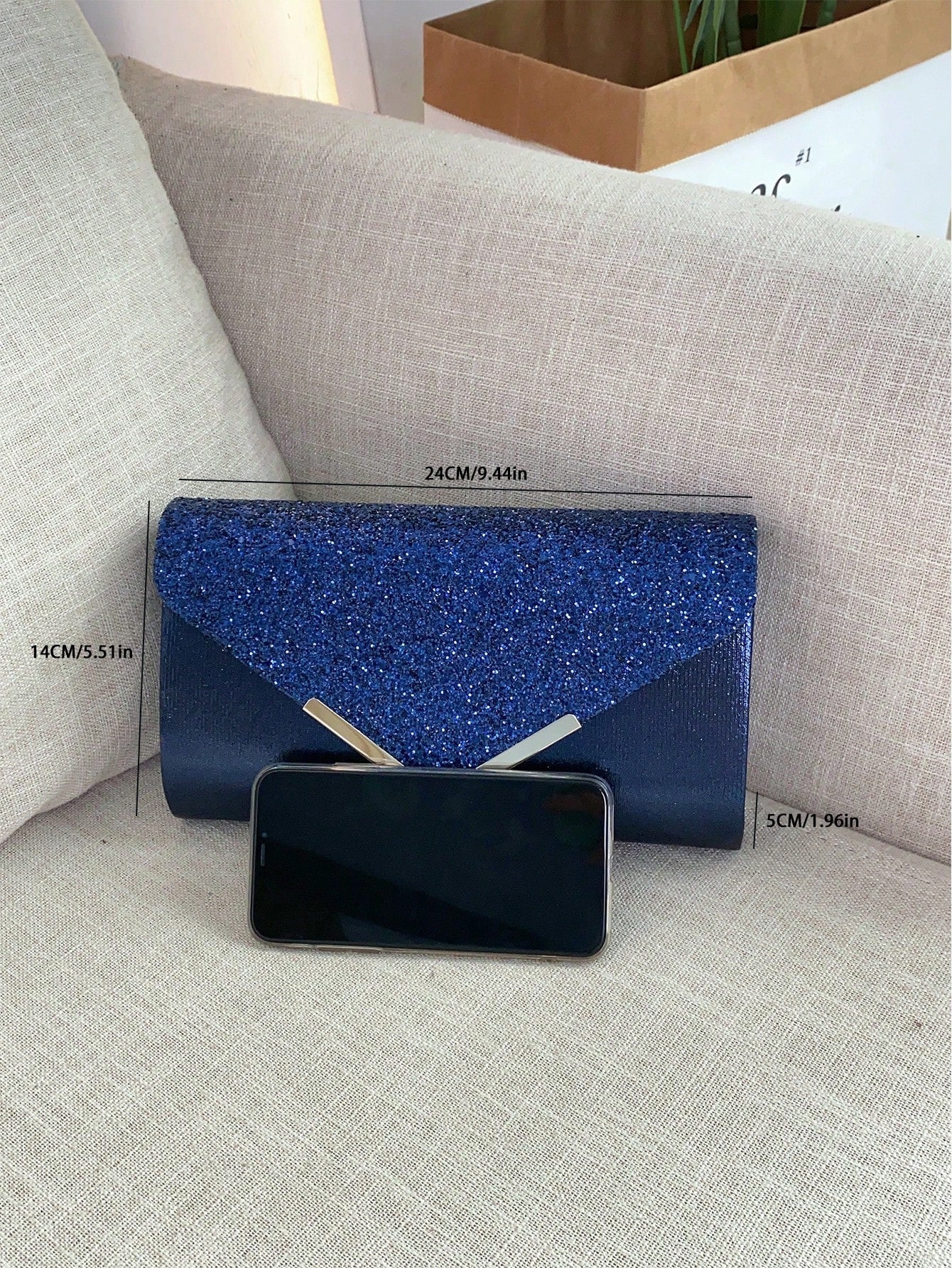 Shiny Evening Clutch, Elegant Fashion Envelope Bag, Ladies' Wedding Handbag For Party And Dancing