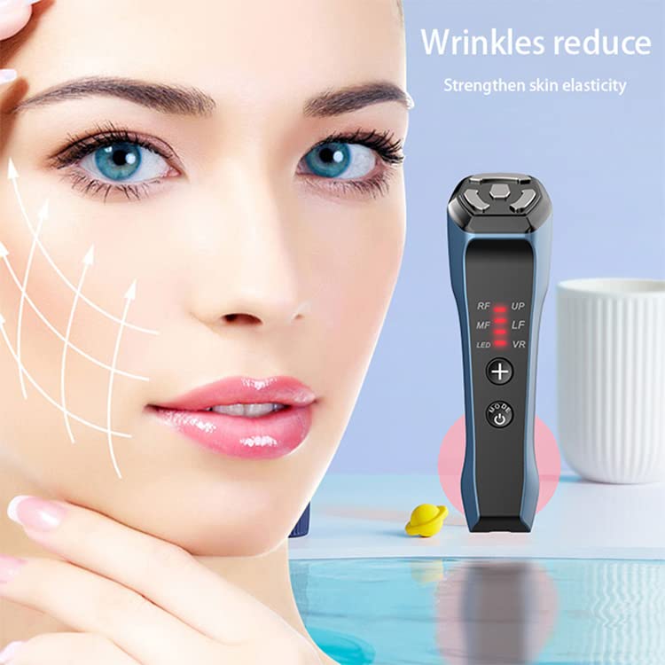 6 in 1 Facial Machine, Eye Facial Treatment Beauty Device for Skin Tightening Skin Lifting Anti-Wrinkle Dark Circles Removal Professional Beauty Care Machine Home Use Portable Skin Care Device